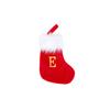 Red Christmas Stocking with 26 Letters for Holiday Tree Ornament Gift Bag