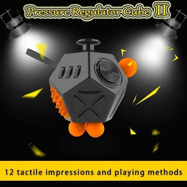 Fidget Cube Release Stress Cube Stress Angst Weiches Material Druckentlastendes Spielzeug für Erwachsene und Kinder Geschenkidee