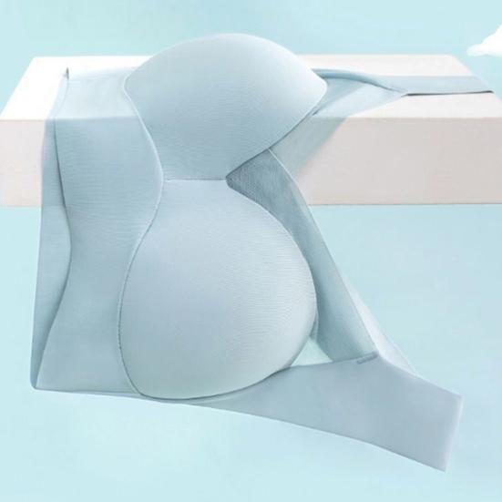 Женский спортивный бюстгальтер с широким эластичным ремешком, однотонный, ударопрочный, бесшовный, с тонкой сеткой, с эффектом пуш-ап, без зацепов, беспроводной, для занятий йогой и бегом