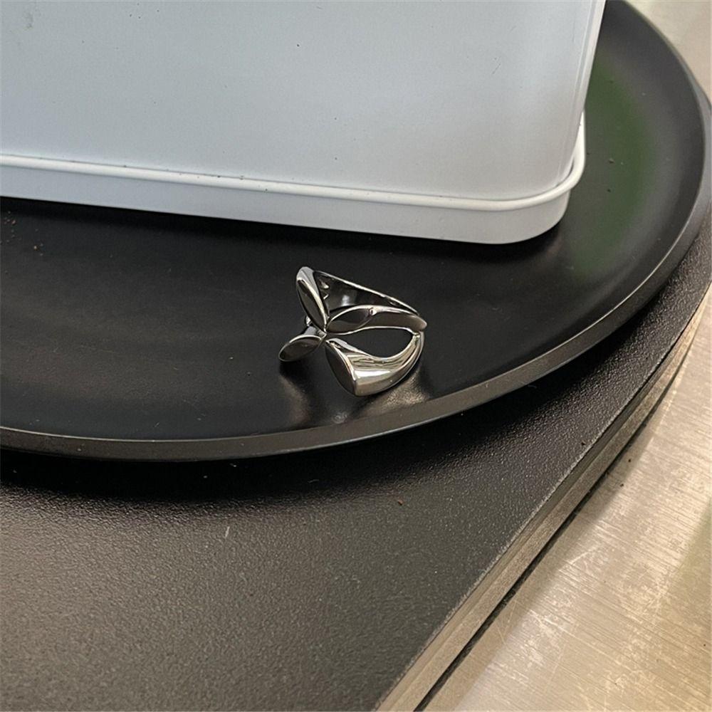 Gold Open Ring Geometric Minimalist Accessory Water Resistant Finger Ring for Women's Daily Outfit