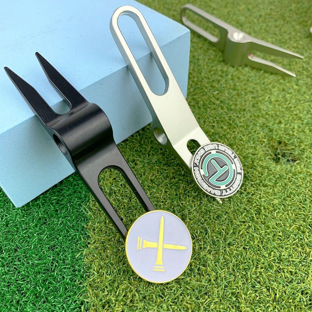 Zinc Zinc Zinc Alloy Golf Fork Turf Tool Golf Divot tool Golf Divot Pitch Repairer Tool Golf Training
