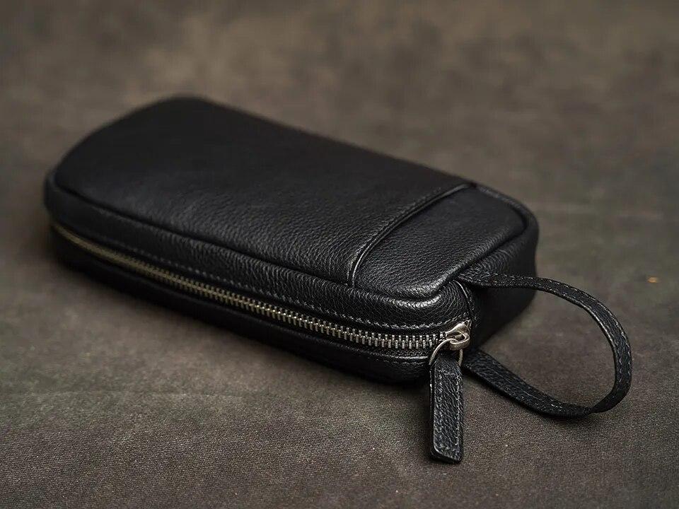 Мужской клатч из 100% натуральной кожи, женская сумка-тоут, сумка для мобильного телефона, кошелек для монет, маленькая сумка для хранения, длинный кошелек