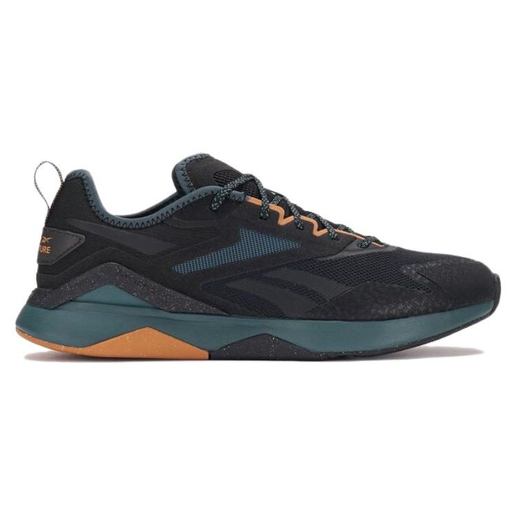 Reebok Nanoflex Adventure TR 2 Черные обручи Синие мужские кроссовки Core-Black Hoops-Blue-F23 Court-Brown-F23-R 100033332