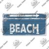 Putuo Decor Beach Retro Tin Sign Licenses Plate Plaque Metal Vintage Poster for Pub Bar Surf Club Man Cave Wall Art Decoration
