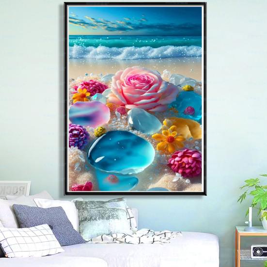 1 комплект, комплект для рисования со стразами, изысканное сердце, цветочный узор, стразы, художественный проект, украшение для дома