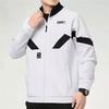 Puma Logo Color-Block Knit Stand-Collar Jacket Men Jackets White 531339-02