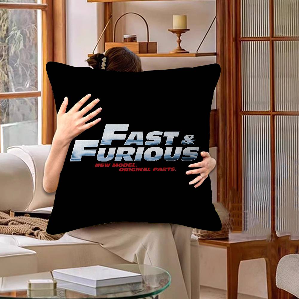 Movie F-Fast Cool Furious Pillow Cover Sofa Cushion Cover Home Room Decoration Children Gift