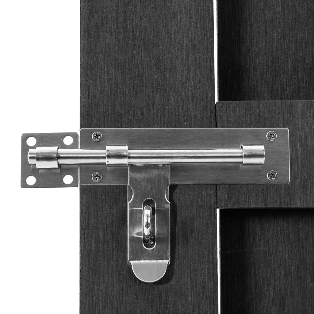 WPC Garden Gate 100 x 112 cm Grey