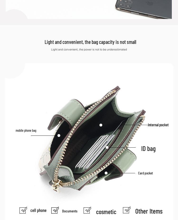 Новый стильный женский кошелек для монет и сумка для телефона: Летняя наплечная и кроссбоди сумка-мессенджер со сладким принтом