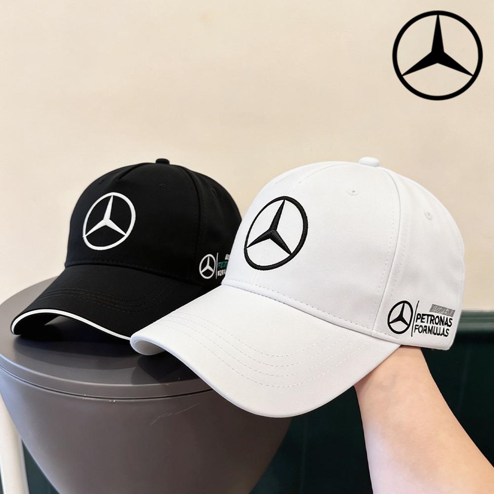 CRJ1 Benz Logo Outdoor Sun Hat Adjustable UV Protection Baseball Cap With For Mercedes-Benz GLC X253 X254 C-Class W205 W206 A-Class