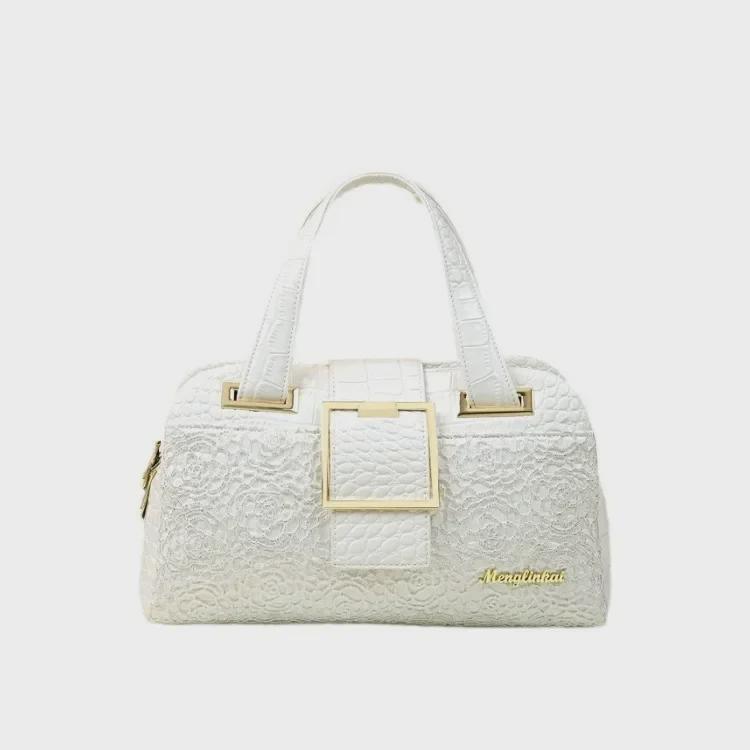 Элегантная женская сумка из натуральной кожи 2025 года: Многослойная, вместительная сумка через плечо и через плечо для людей среднего возраста