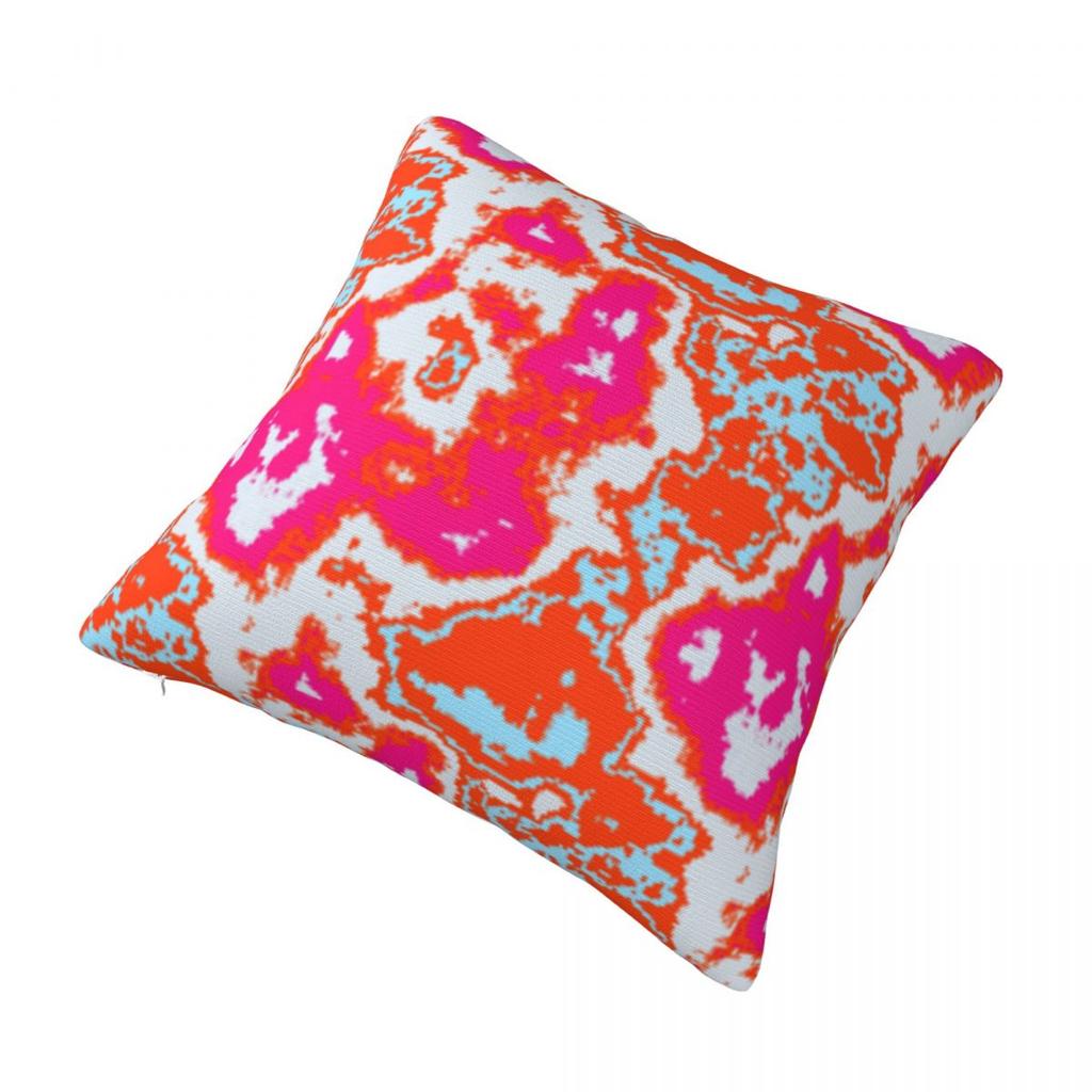 Modern Abstract Orange Pink Blue Pattern Pillowcase Printing Cushion Cover Gift Throw Pillow Case Cover Seater Square 45X45cm