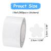 500 Labels Daisy Stickers PVC 1 Inch Daisy Shaped Sticker Labels Self-Adhesive Cute Decals for Envelope Scrapbook Award Charts