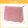 Ins Style Plush Portable Makeup Organizer Faux Rabbit Hair Clutch Cosmetic Bag Wholesale