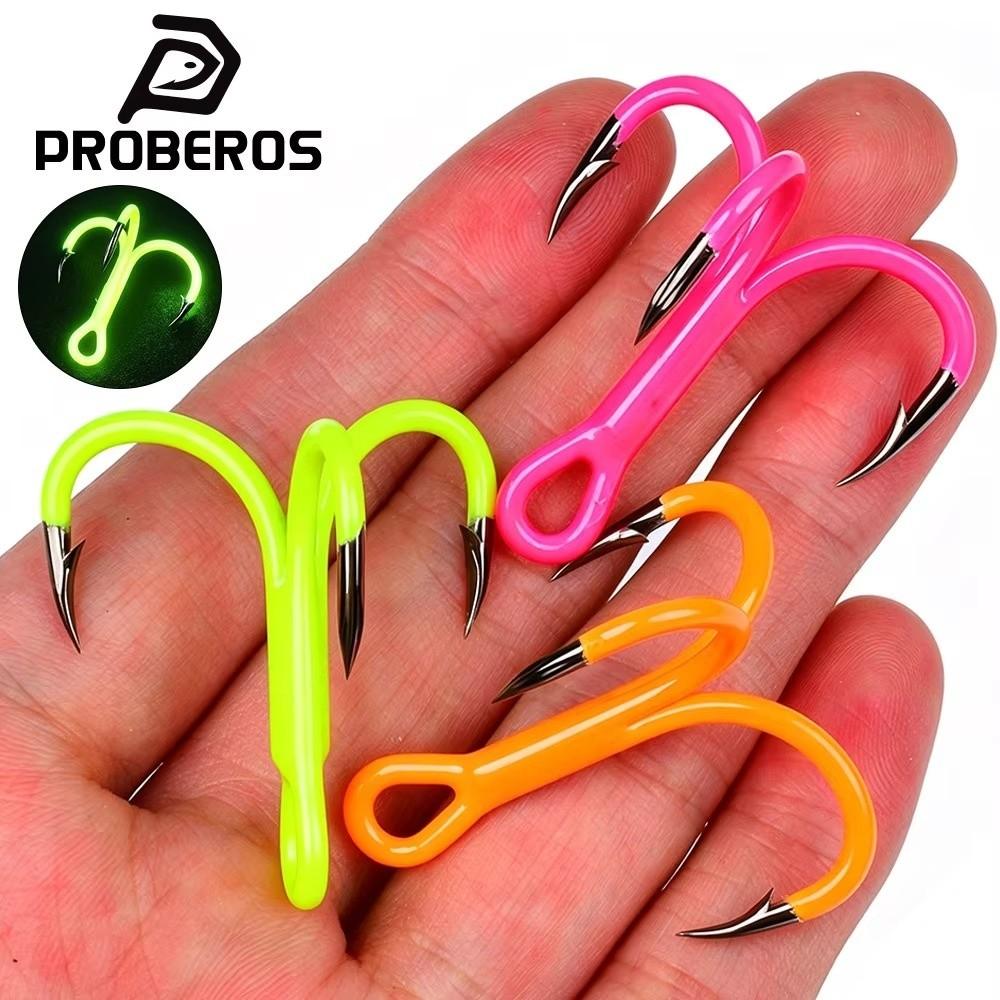 10pcs Luminous Coating High Strength Fishing Hooks Blood Groove Fishing Hooks Saltwater Fishing