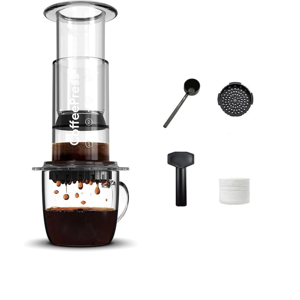 Портативный пресс-кофейник во французском стиле, ручная кофеварка, общий кофейник, чайник для кемпинга