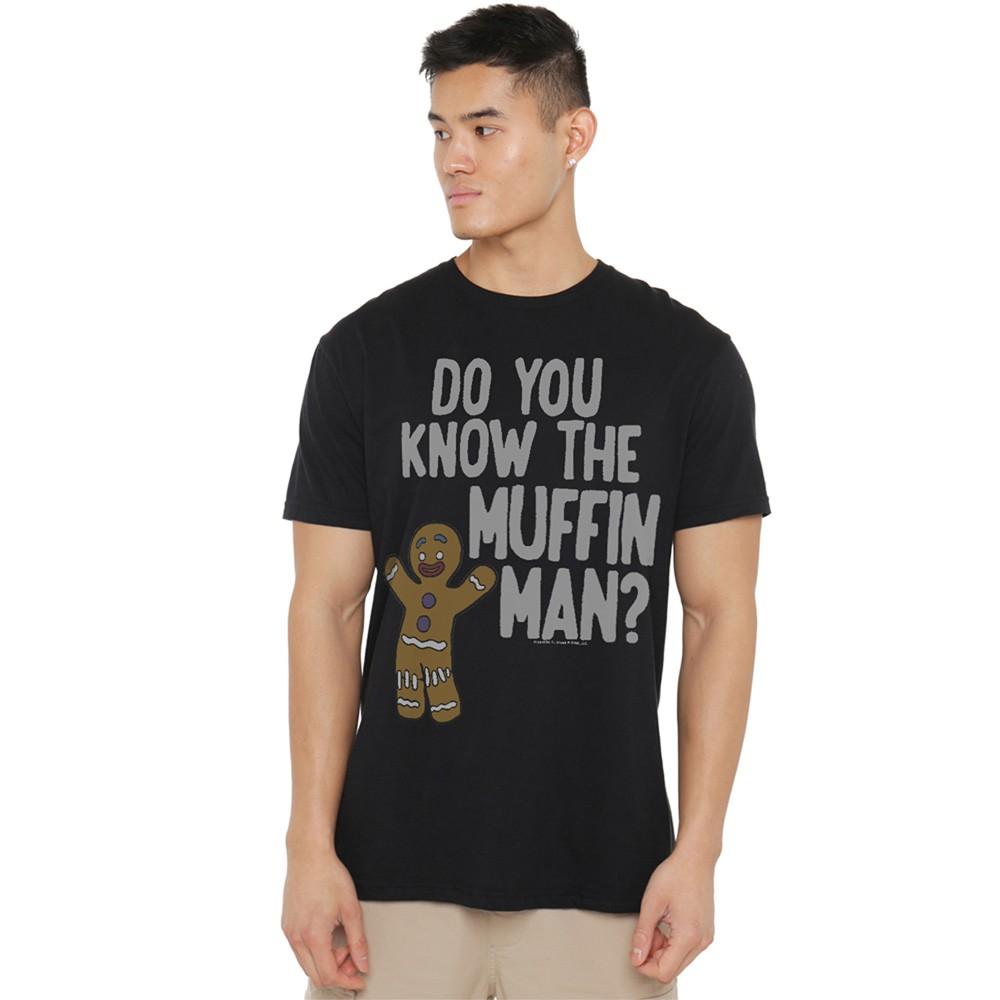 Shrek Muffin Man Unisex T Shirt S-5XL, Black