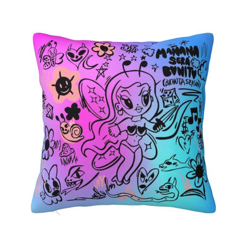 Reggaeton Music Karol G Manana Sera Bonito Throw Pillow Case Bedroom Cushions Cover For Sofa Chair Square Polyester Pillowcase