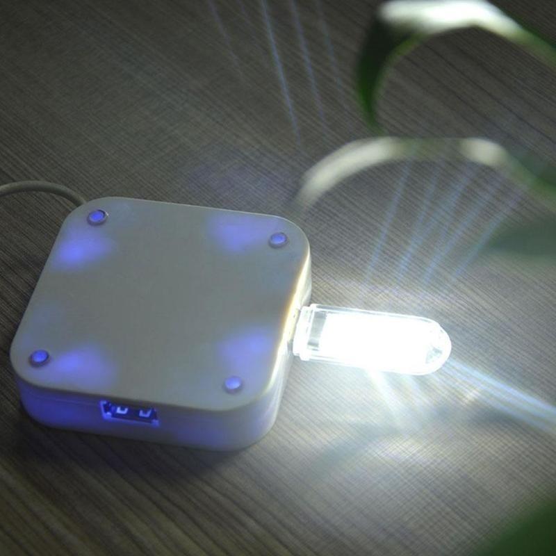 2/PCS Мини Портативный Яркий 3 Светодиодный Ночной Светильник USB Лампа для ПК Ноутбука Чтения 5730 SMD