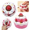 Медленно поднимающаяся игрушка-антистресс Двухслойный клубничный торт Сжимаемая игрушка Безопасное средство для снятия стресса Мягкая