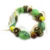 [B6144] - Green / Brown 'Boreal' Designer Bracelet