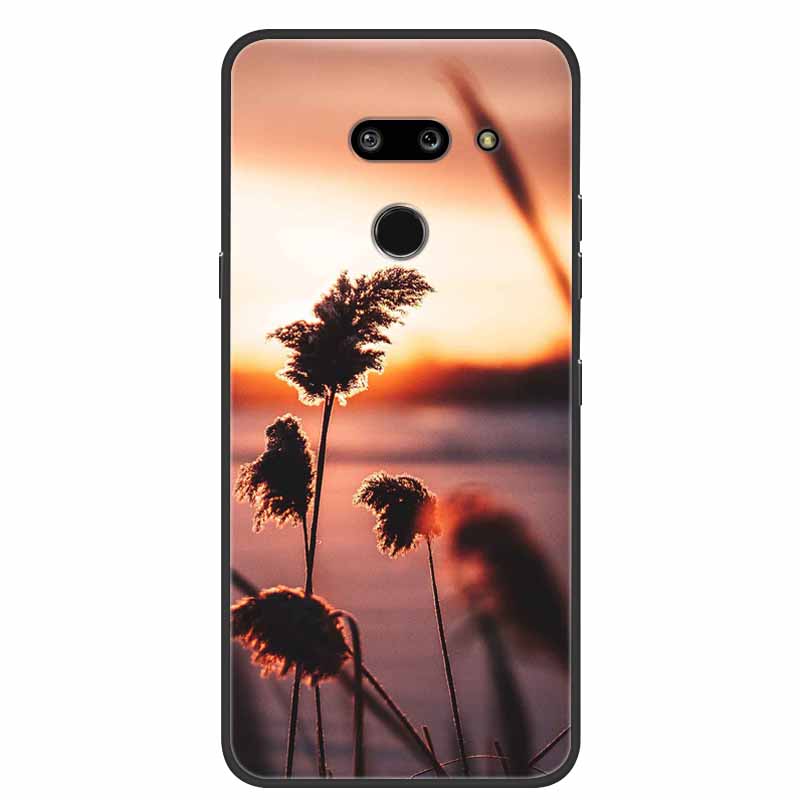 Для LG G8 G8S ThinQ Черные Чехлы Мягкий Силикон ТПУ Чехлы для Телефона Для G 8 S 8S ThinQ Роскошная Задняя Крышка Funda Мультяшный Чехол Para Capa