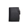 Men's Zipper Short Anti-theft Wallet Multi-card Fashion Vertical Mini Snap Coin Purse