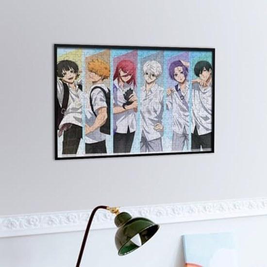 Blue Lock jigsaw puzzle wooden room decoration toy entertainment 300 pieces anime adults stress relief beginners children adult toys game wall hanging