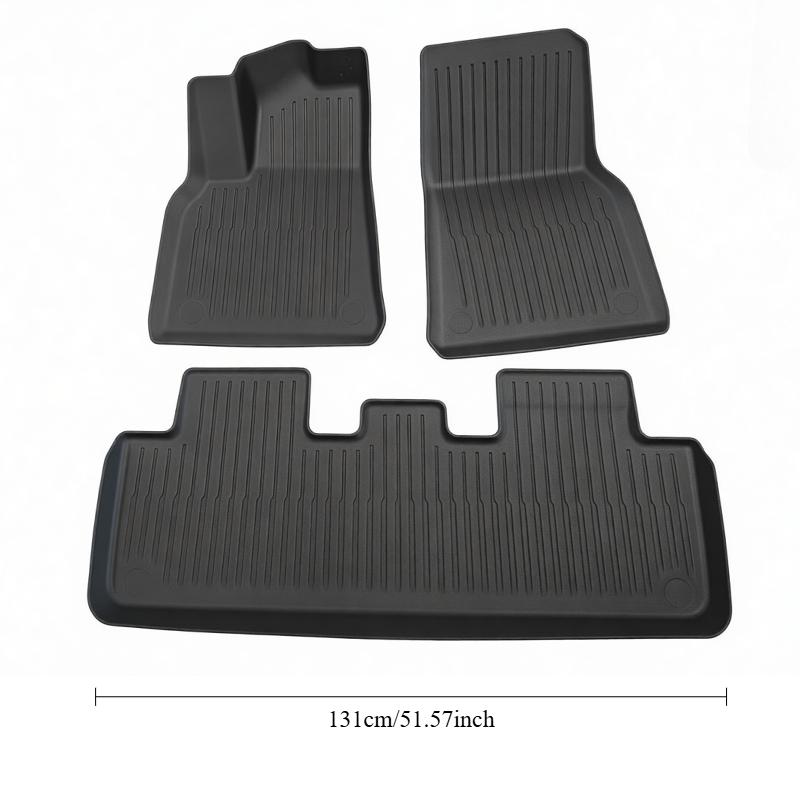 For Tesla Model Y 2020-2024 TPE Car Floor Mats Floor Mats Cargo Liner TPE Floor Liners Trunk Mat Car Interior Accessory