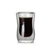 Insulated coffee cup high borosilicate double-layer glass water cup home creative teacup transparent cup small handle double-layer cup