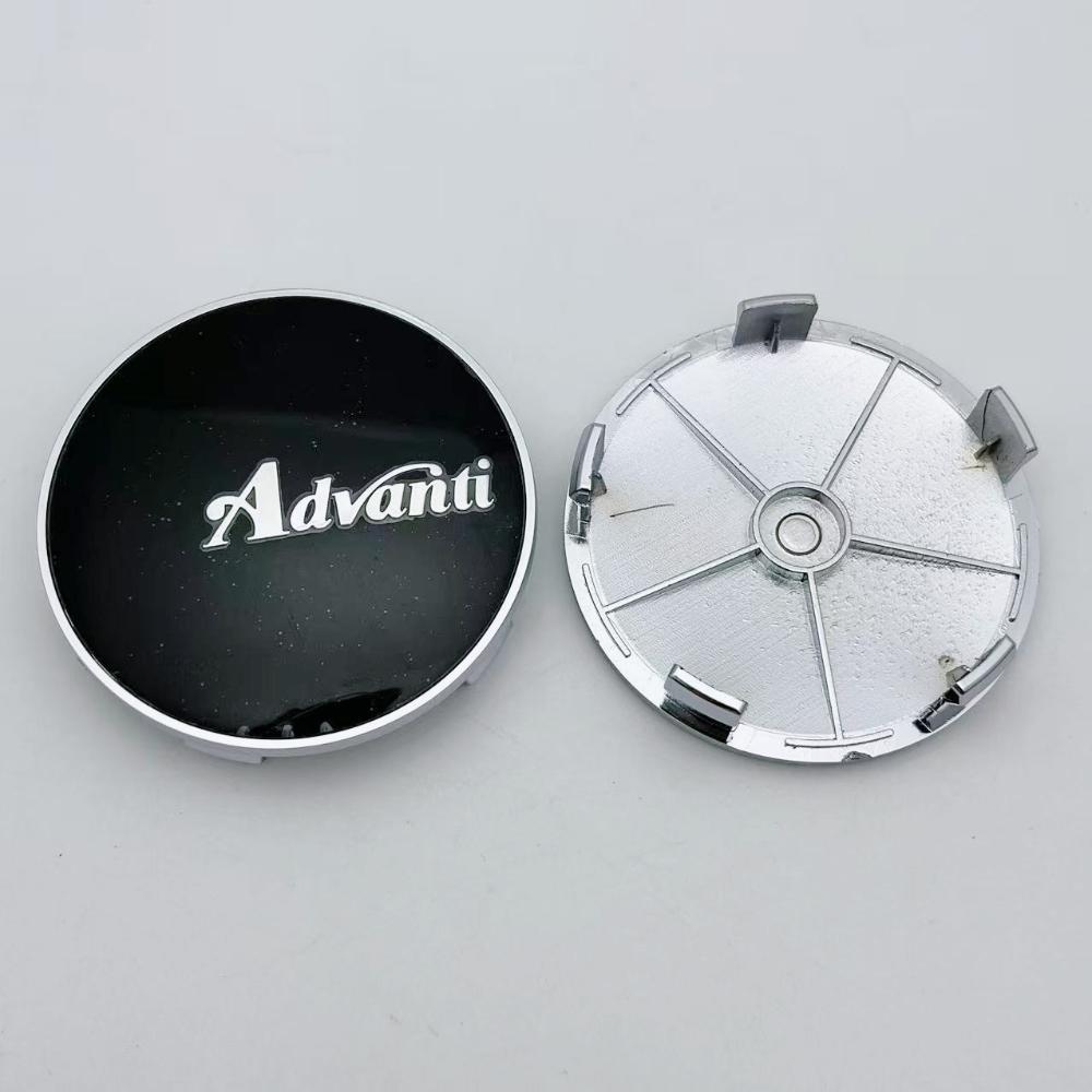 4pcs 68MM ( 63MM I.D ) Advanti  Logo Emblem Car Wheel Center Caps Auto Rim Hubcaps Wheels Hub Center Cover Car Accessories