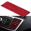 10 Pcs Colorful Car Accessories DIY Car Interior Air Conditioner Outlet Vent Grille Chrome Decoration Strip Silvery Car Styling