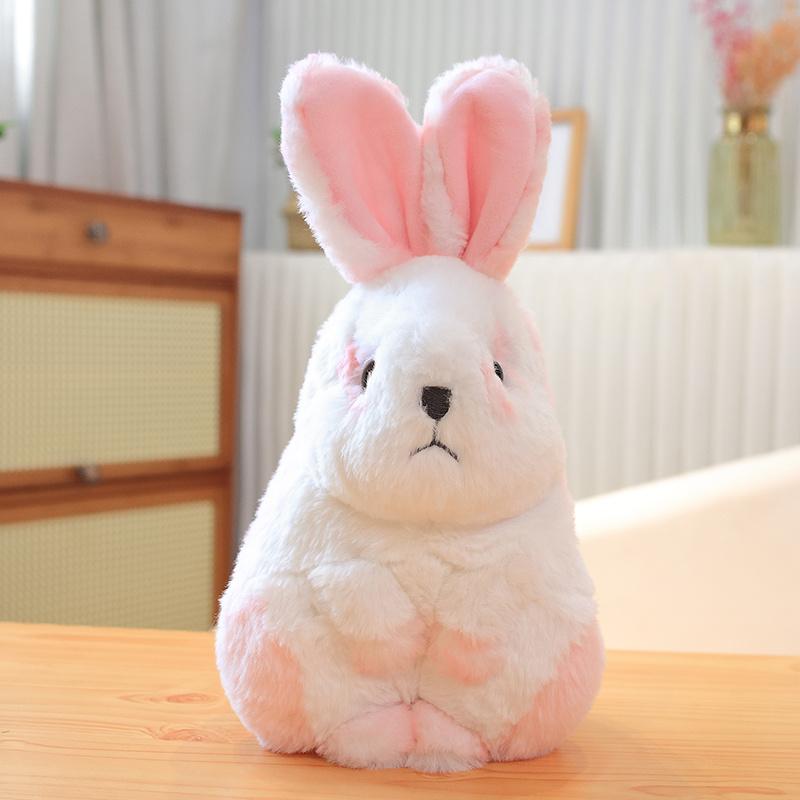 Soft Realistic Rabbit Animal Plush Stuffed Toy Doll Home Decoration Decor Cute Baby Child Companion Enlightenment Gift