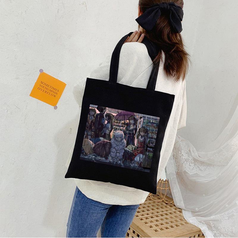 Akudama Drive Killer, холщовая сумка из японского аниме, большая вместительная модная женская сумка, винтажные ручные сумки, классическая сумка на плечо