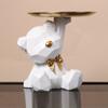 Mini Violent Bear Desktop Key Storage Home Living Room Desktop Decoration Bear Tray Housewarming Gift Wedding Decoration