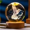 Ambient Light Saturn 3d Sphere Lamp Solar System Crystal Ball with Multicolor LED Light Base Mood Light Gifts Birthday