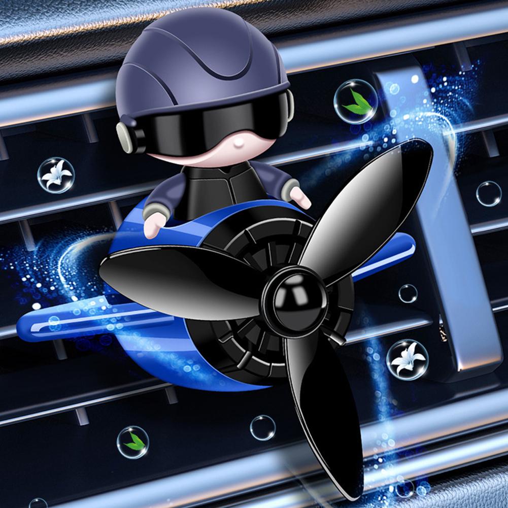 Мини Освежитель воздуха для воздуховода Пилот Долгоиграющие ароматы Диффузор для духов в воздуховод Вращающийся пропеллер Ароматизатор Украшение салона автомобиля