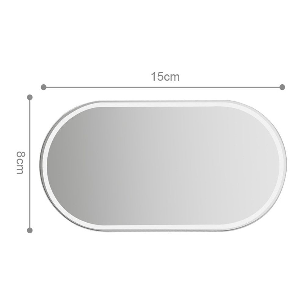 Shatterproof Stainless Steel HD Auto Visor Car Makeup Mirror Car Interior Cosmetic Mirrors