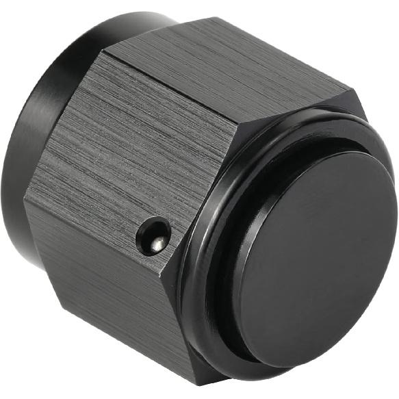 6AN Female Flare Cap Port Plug Block Off Fitting Nut Adapter Aluminum Black