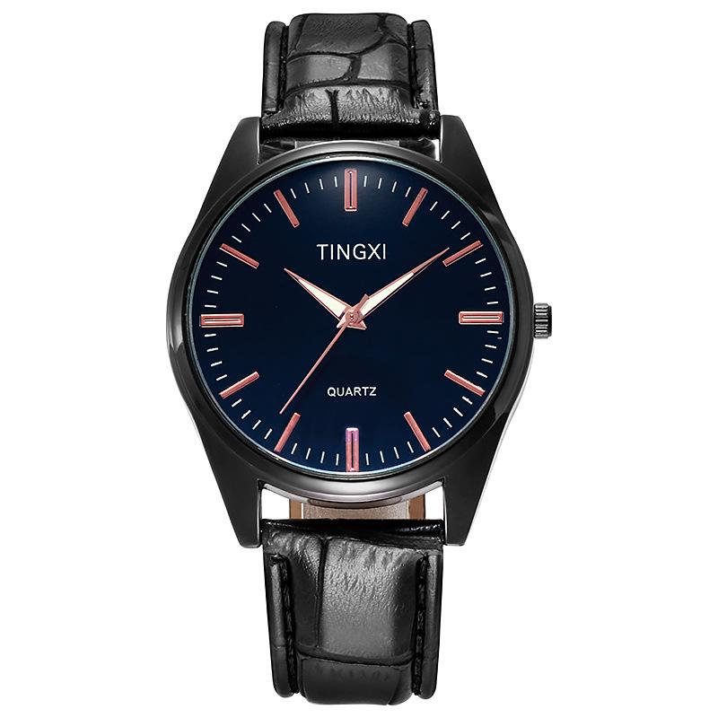 Модные мужские часы унисекс с кожаной полоской, темпераментные повседневные кварцевые наручные часы, простые мужские часы, автоматические немеханические часы для мужчин