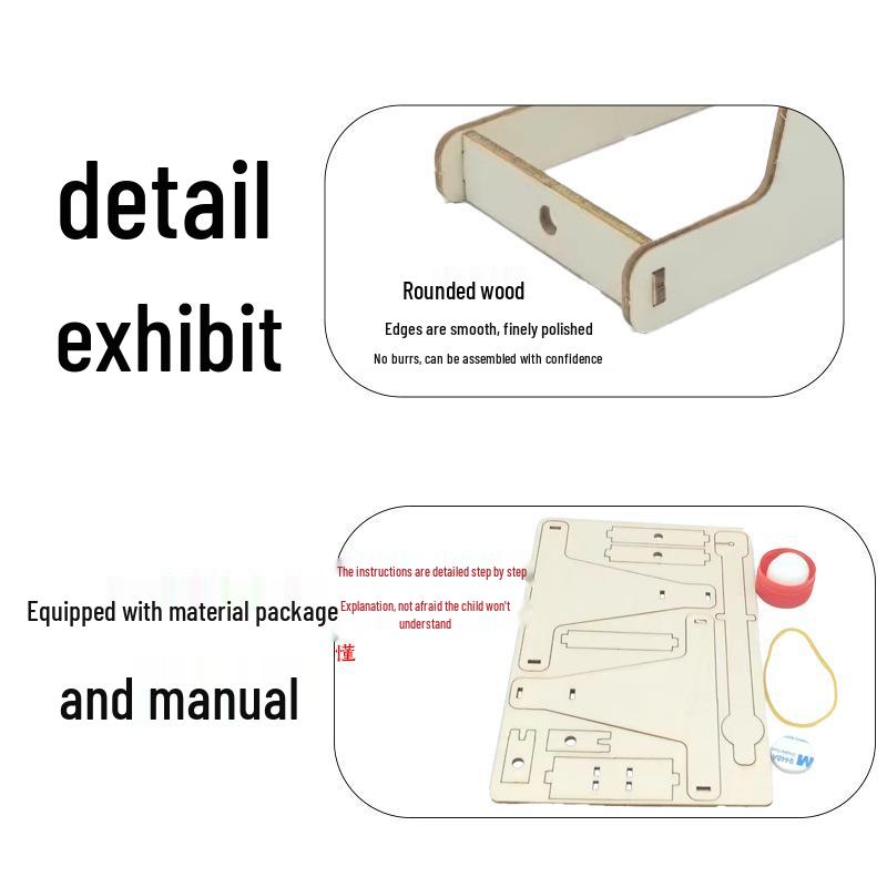 Wooden Catapult Science Experiment Kit for Kids: Educational Teaching Aids
