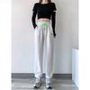 Black Sweatpants Women's Spring and Autumn Loose Striped Leggings New Harlan Casual Sweatpants