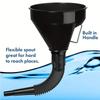Portable Multi-Functional Fuel Funnel for Cars And Motorcycles Long Nozzle Large Diameter Refueling Tool for Vehicles