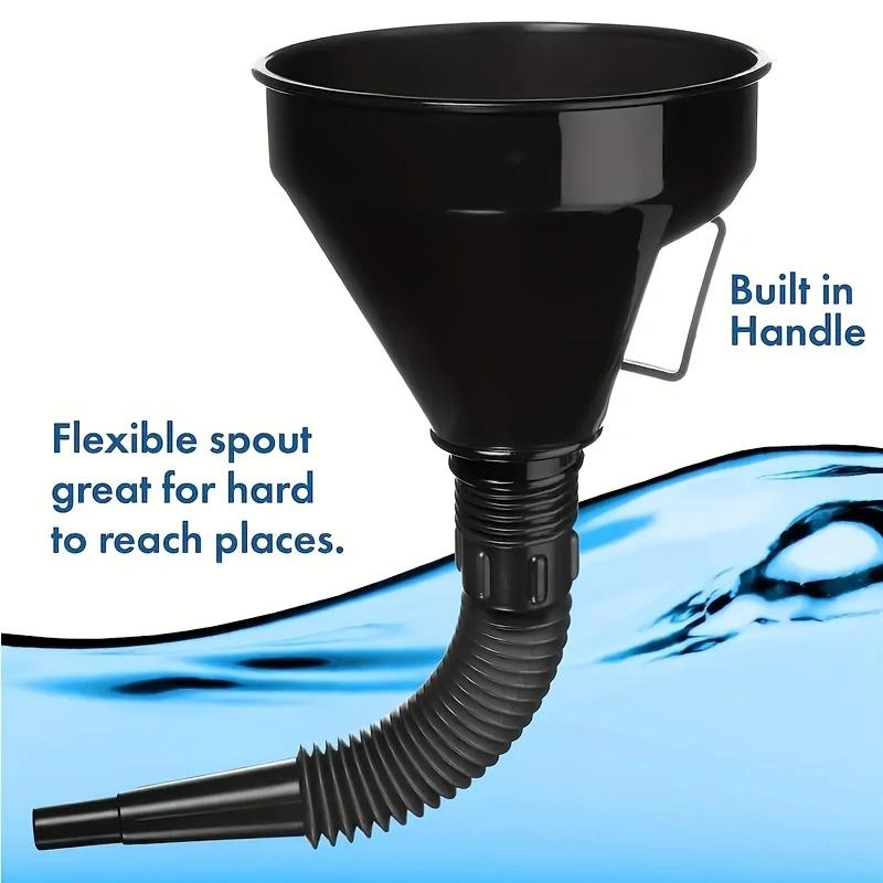 Portable Multi-Functional Fuel Funnel for Cars And Motorcycles Long Nozzle Large Diameter Refueling Tool for Vehicles