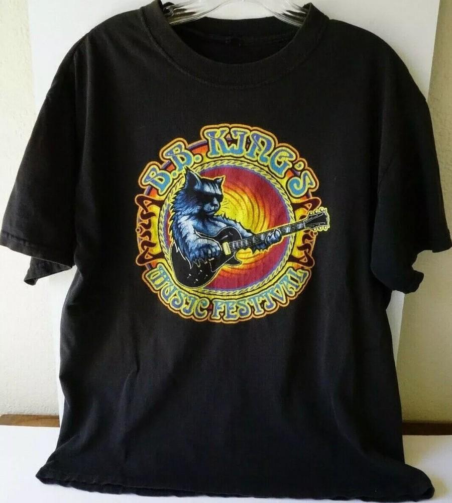 Vintage BB King Music Festival Shirt Short Sleeve Black Unisex S-5XL SS35 Unisex T-Shirt