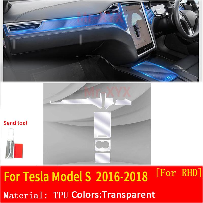 Для Tesla MODEL 3 YXS 16-22 салон автомобиля, центральная консоль, прозрачная защитная пленка из ТПУ, аксессуары для ремонта против царапин