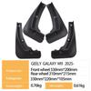 Compatible Mudguards for 2025 Geely Galaxy M9