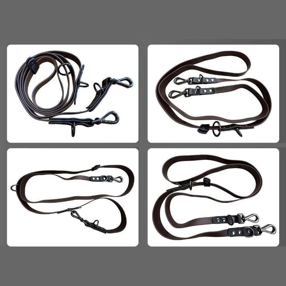 2.2M Dog Leash PVC Webbing Pet Traction Rope Waterproof Pet Double-ended Leash Outdoor Walk