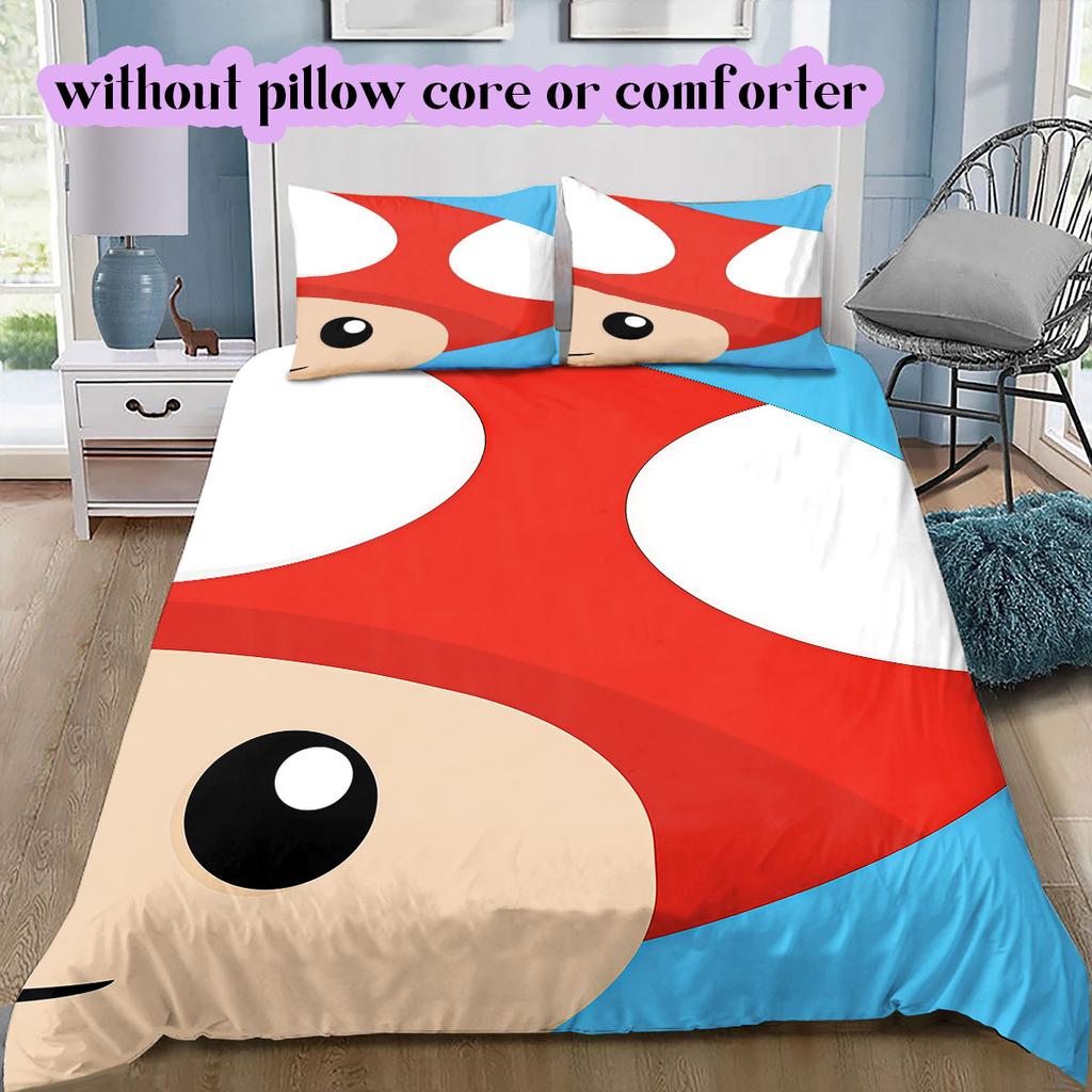 Mario anime character Soft and Comfortable Duvet Cover, Children's Bedding Set Gift, Extra Large Size, Various Sizes Available