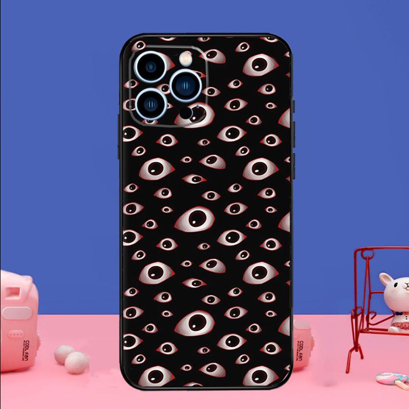 Eyes Pattern Phone Case For iPhone 17 Air 16 15 14 11 12 13 Pro Max 13 mini 15 16 Plus 16e Bumper Cover